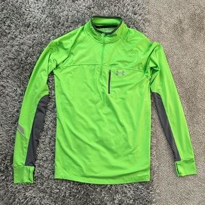 Neon Green Under Armour 1/4 Zip Pullover